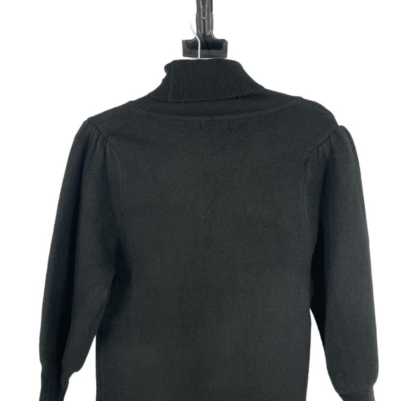 Anthropologie See U Soon Turtleneck Sweater Dress Puff Sleeves Soft Thick - Picture 4 of 10